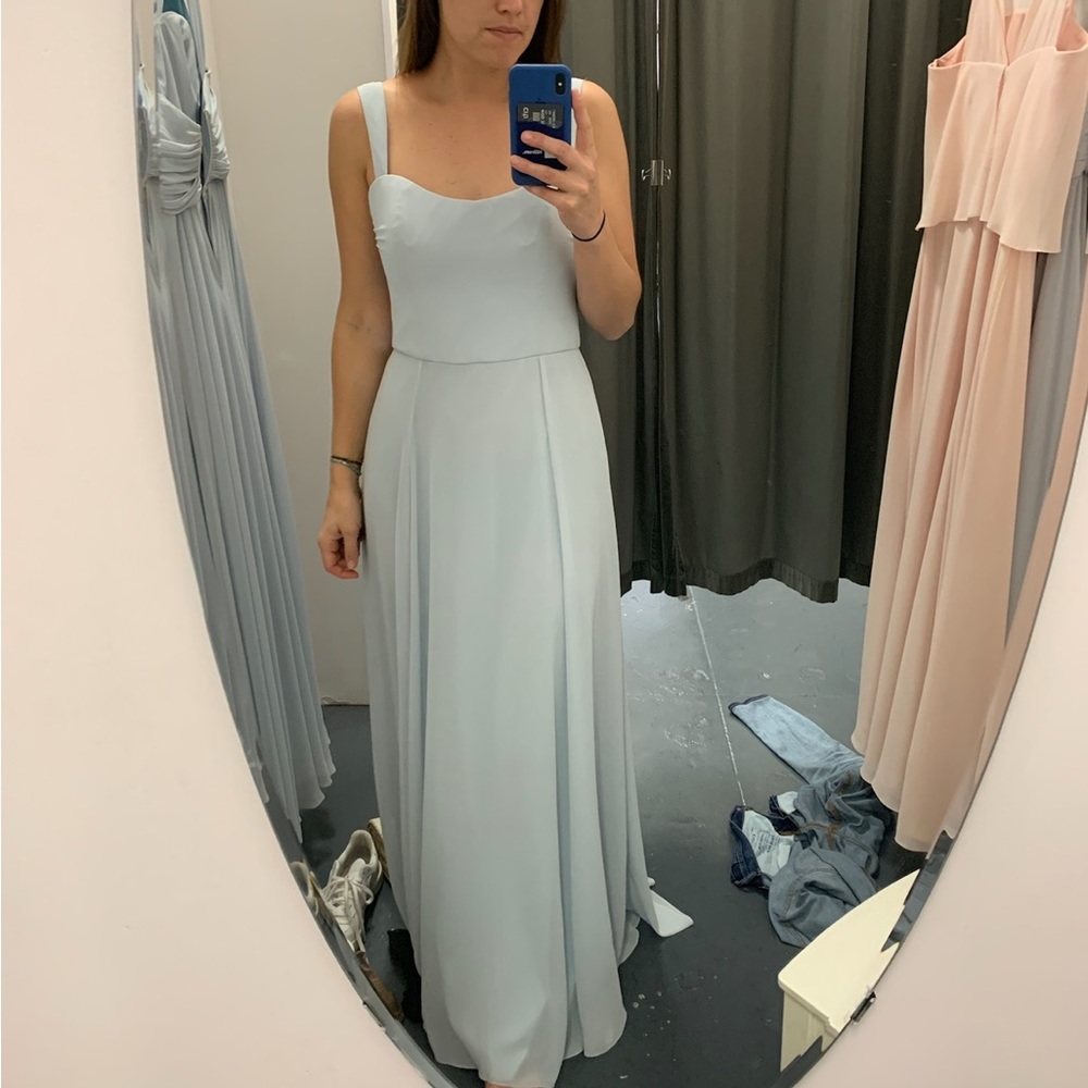 NWT White, Flat Chiffon gown